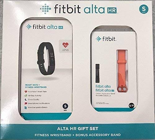 Activity Tracker with Heart Rate Monitor - Small - Black/Stainless Steel Q624