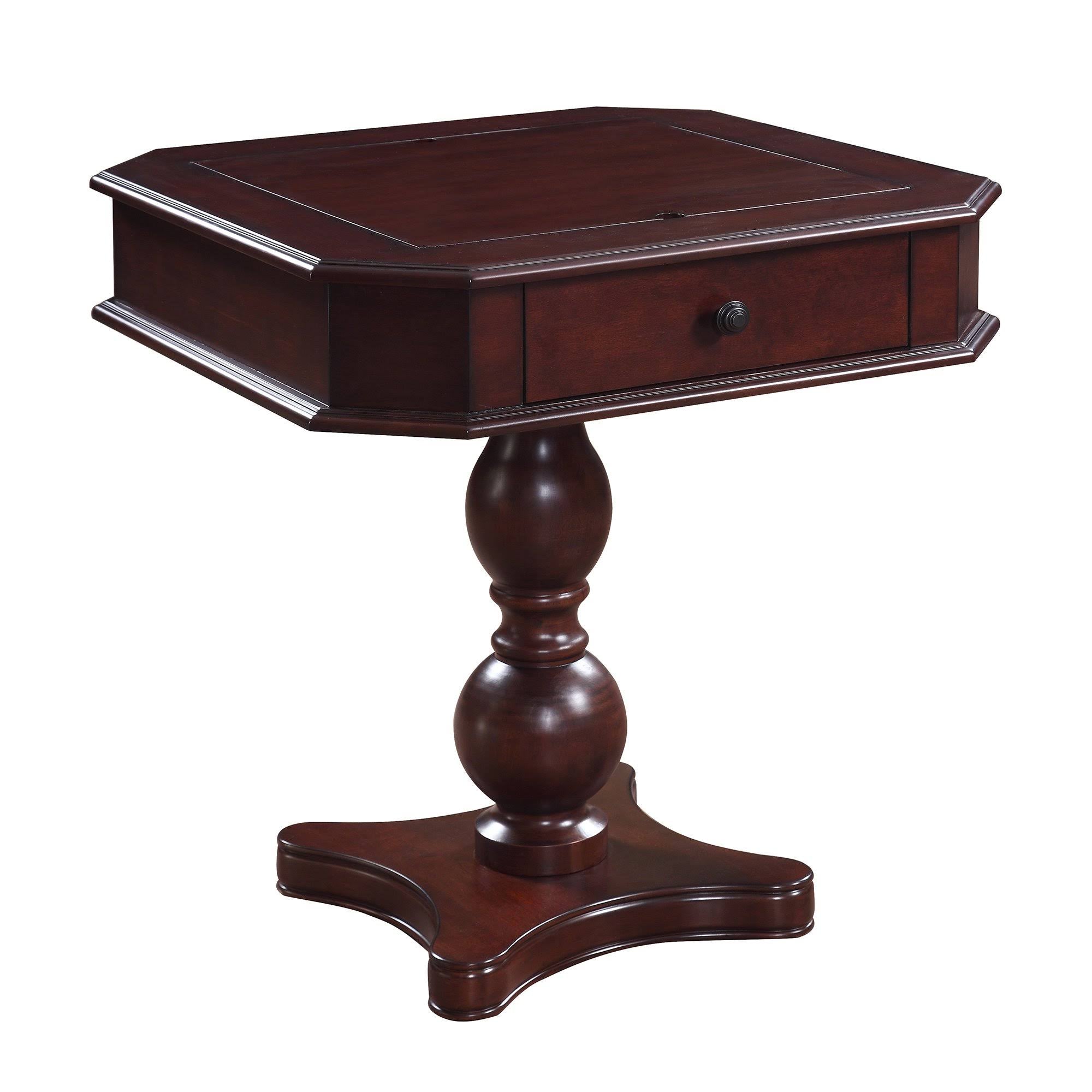 Mahogany Pedestal Game Table and Chairs Set K6079