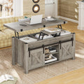 Gray Lift Top Coffee Table with Storage R9132