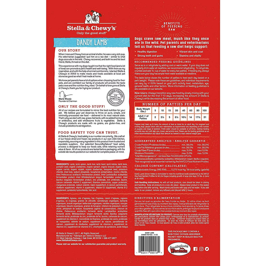 Grain-Free Freeze-Dried Raw Dry Dog Food, 15 oz. M1953