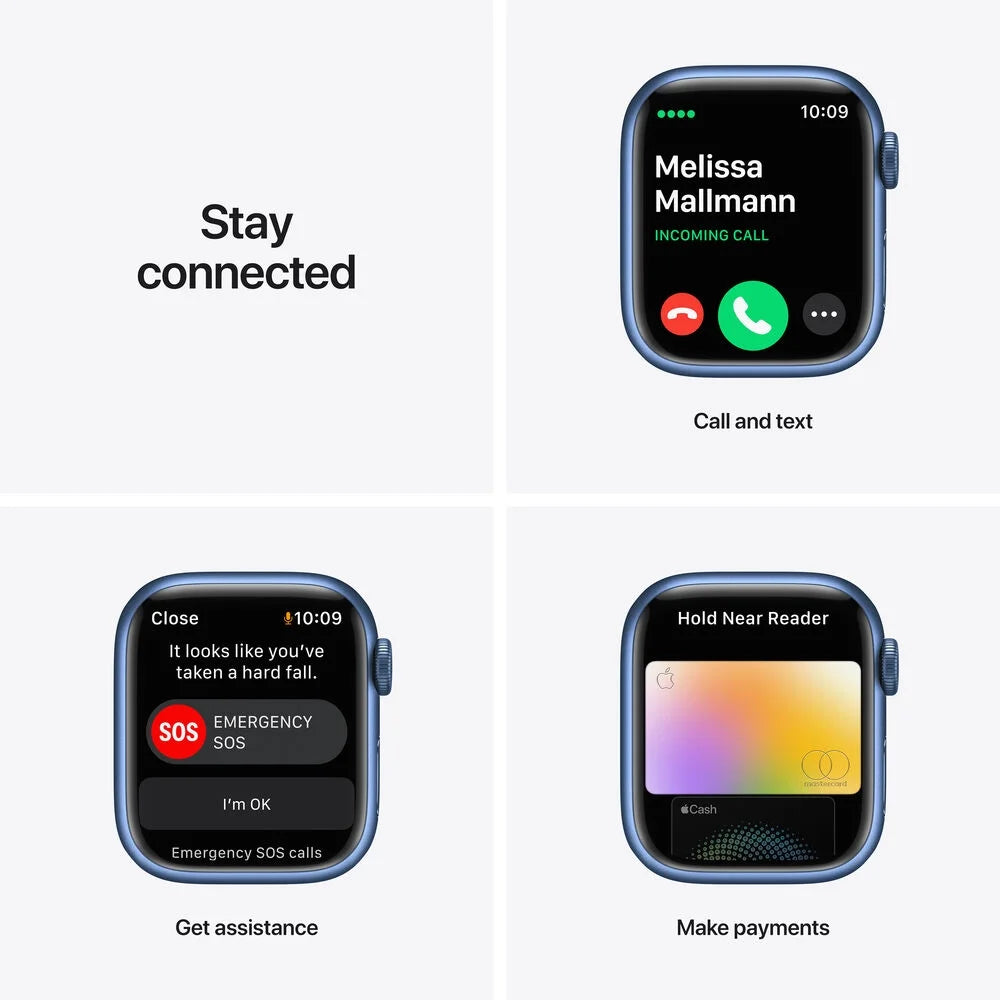 41mm Blue Aluminum Case Apple Watch Series 7 with Sport Band D237