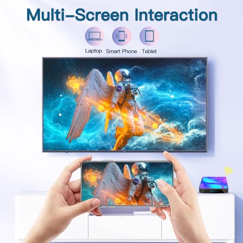 Android TV Box 11.0 Quad Core CPU 2GB 16GB Dual-WiFi 4K UHD H.265 Smart TV Box W25217