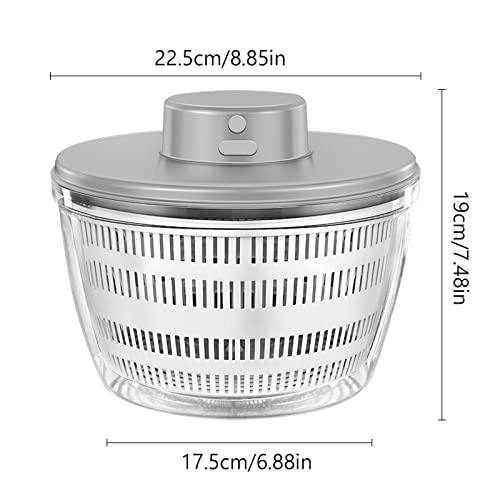 White Electric Salad Spinner L857