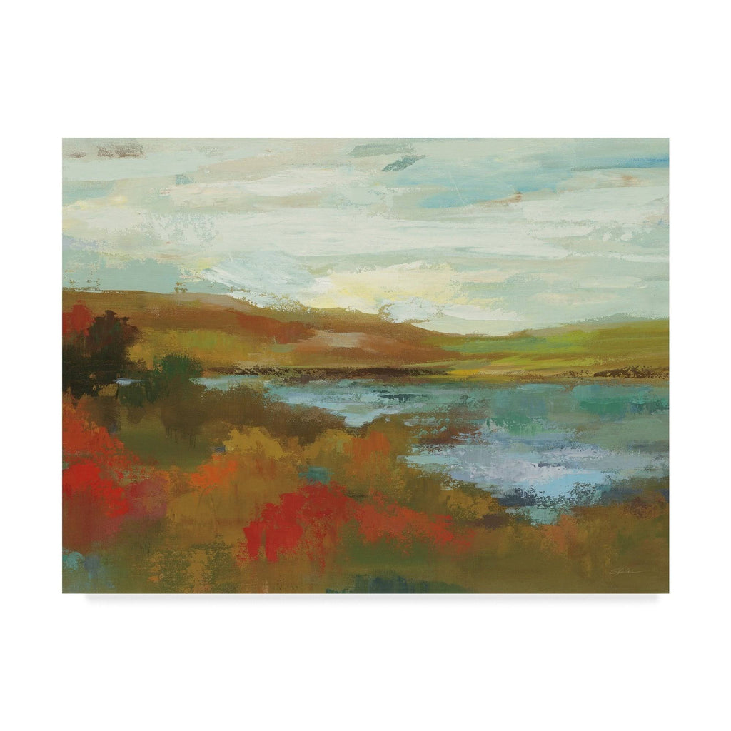 Framed 18-in H x 24-in W Landscape Print on Canvas T6078