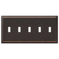 Century Wallplate 5 Toggle N126