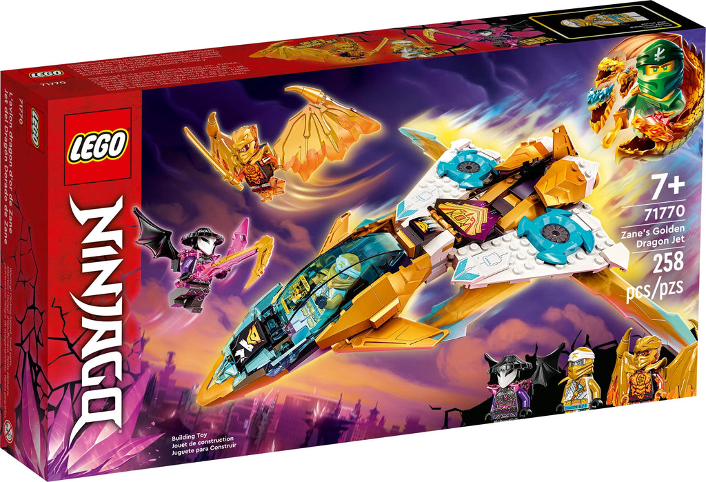 Zane's Golden Dragon Jet Toy Plane Set Z354