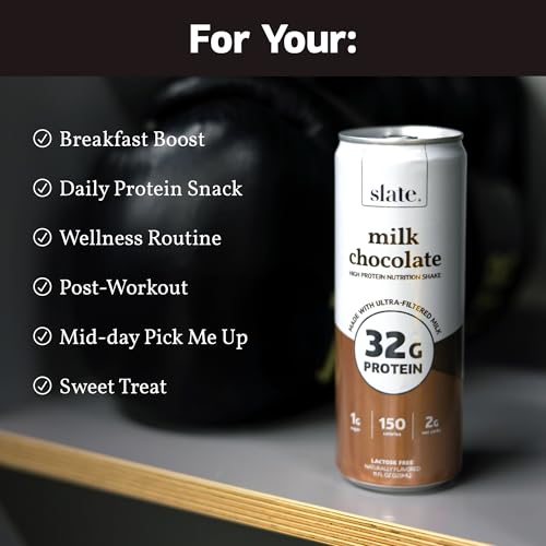 Vanilla Cream High Protein Nutrition Shake, 32g Protein, 1g Sugar, 150 Calories, 1g Net Carbs, Lactose Free, No Added Sugar, 11 fl oz, 12 Cans G5750