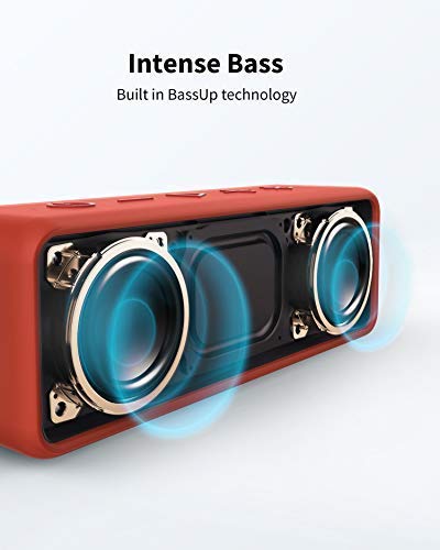 Portable Bluetooth Speaker with 12W Stereo Sound, IPX7 Waterproof, 24-Hour Playtime E740698