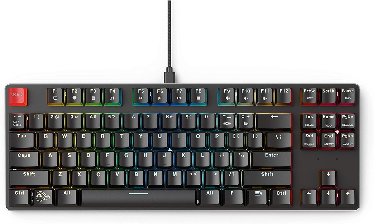 Full Size Modular Mechanical Gaming Keyboard with Hot Swap Switches J316943