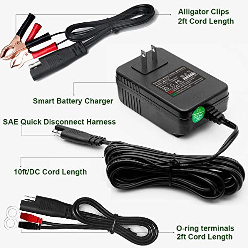 12V 2A Automatic Trickle Battery Charger Smart Battery Maintainer I299253