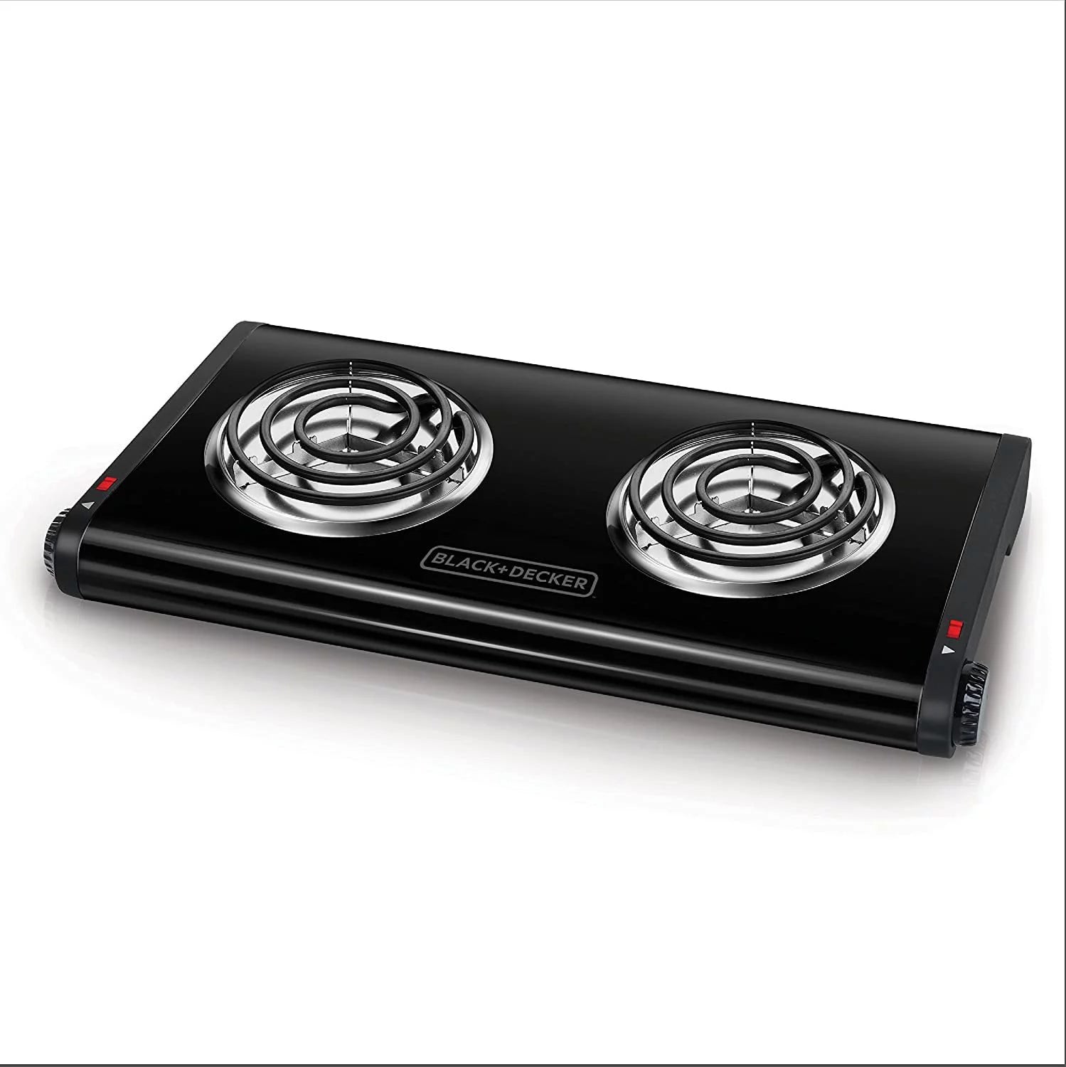 Black Double Burner Portable Buffet Range Z60264