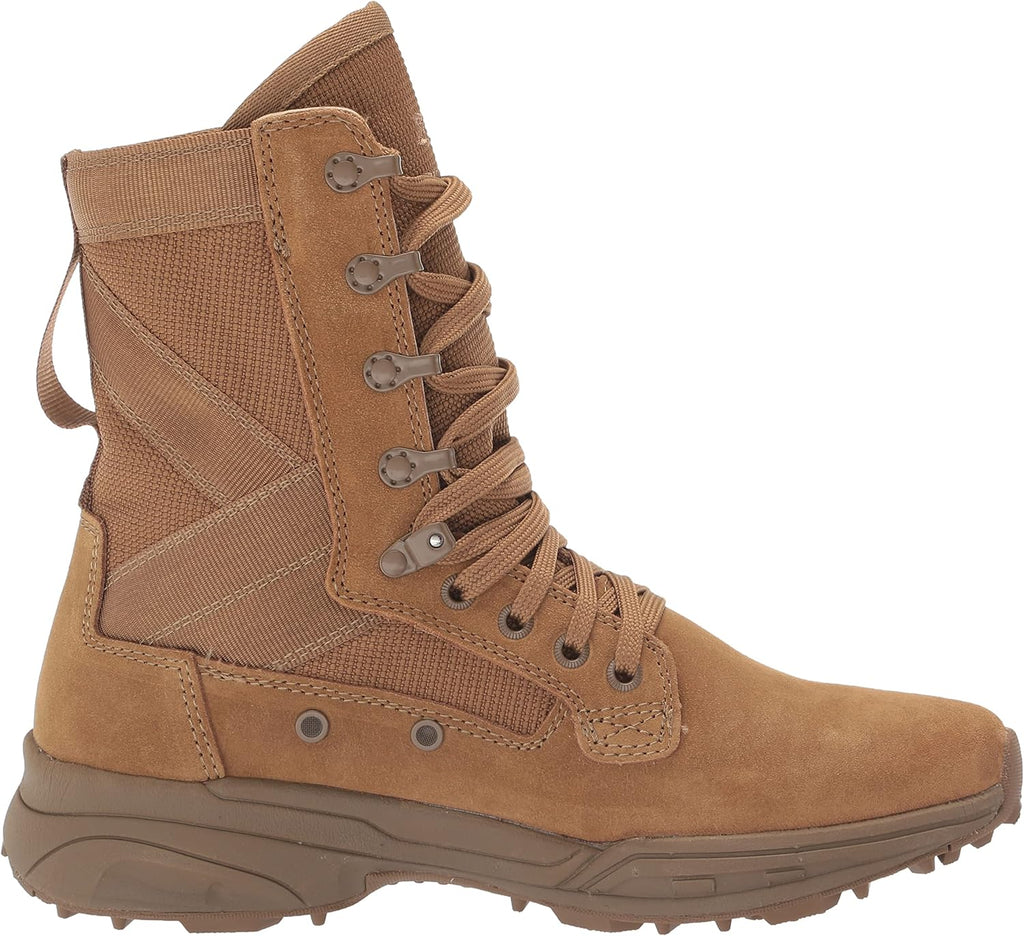 Coyote Suede Leather Combat Boots, Size 14.5 Wide I9459