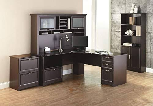 Espresso L-Shaped Desk L351251