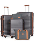 3 Piece Hardshell ABS Suitcase Set with TSA Lock Z8086
