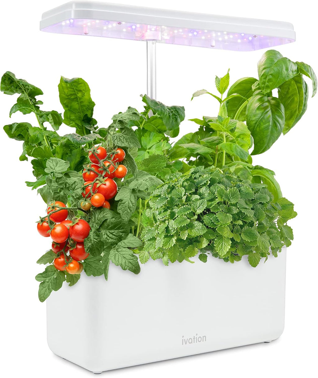 7-Pod Indoor Hydroponics Growing System Kit with LED Grow Light Y5638