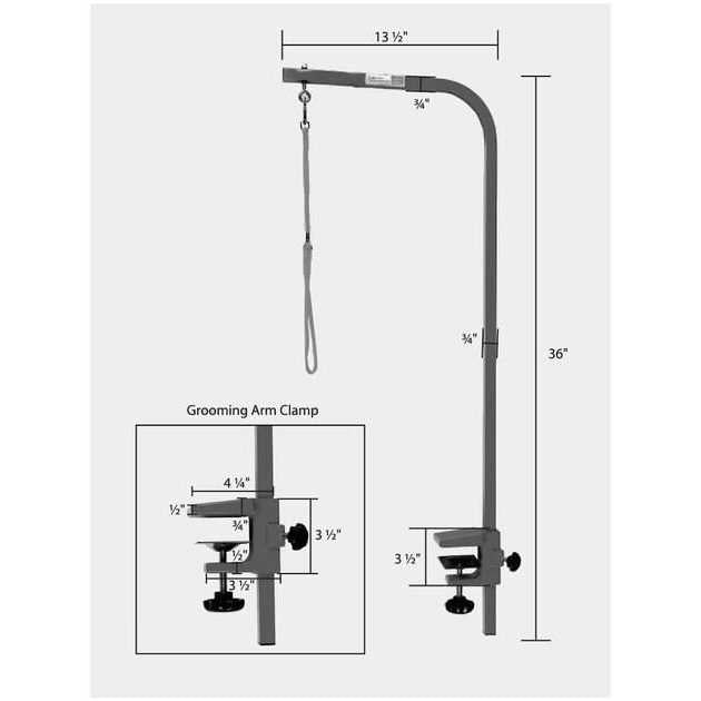 Groom Arm with Clamp 36In Q16534