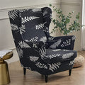 2 Piece Printed Spandex Armchair Slipcovers F3628