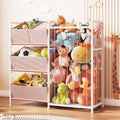 Pink Stuffed Animal Storage with 4 Removable Bins A353