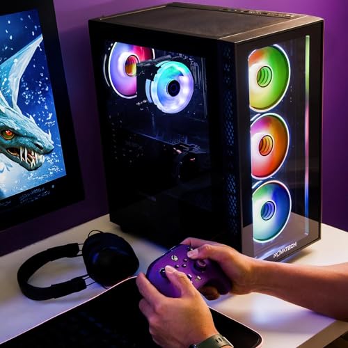 Prebuilt Gaming PC Desktop Computer RX580 8GB Intel i7 Xeon 3.5GHz 16GB RAM 512GB M.2 SSD WiFi BT Win 10 Pro I317