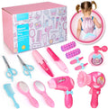 Kids Hair Salon Toy Set with Hair Dryer Hair Curler and Beauty Accessories J959