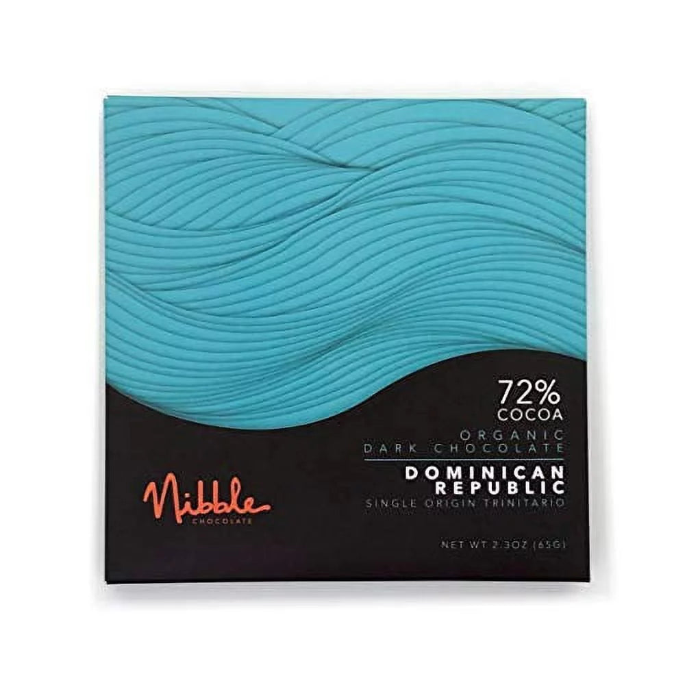 Chocolate Dominican Republic 72% 3 Pack Certified Organic Vegan 2 Ingredients J18552