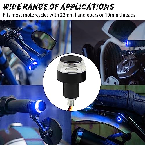 12V LED Handlebar Turn Signal Lights (White/Red) B1993