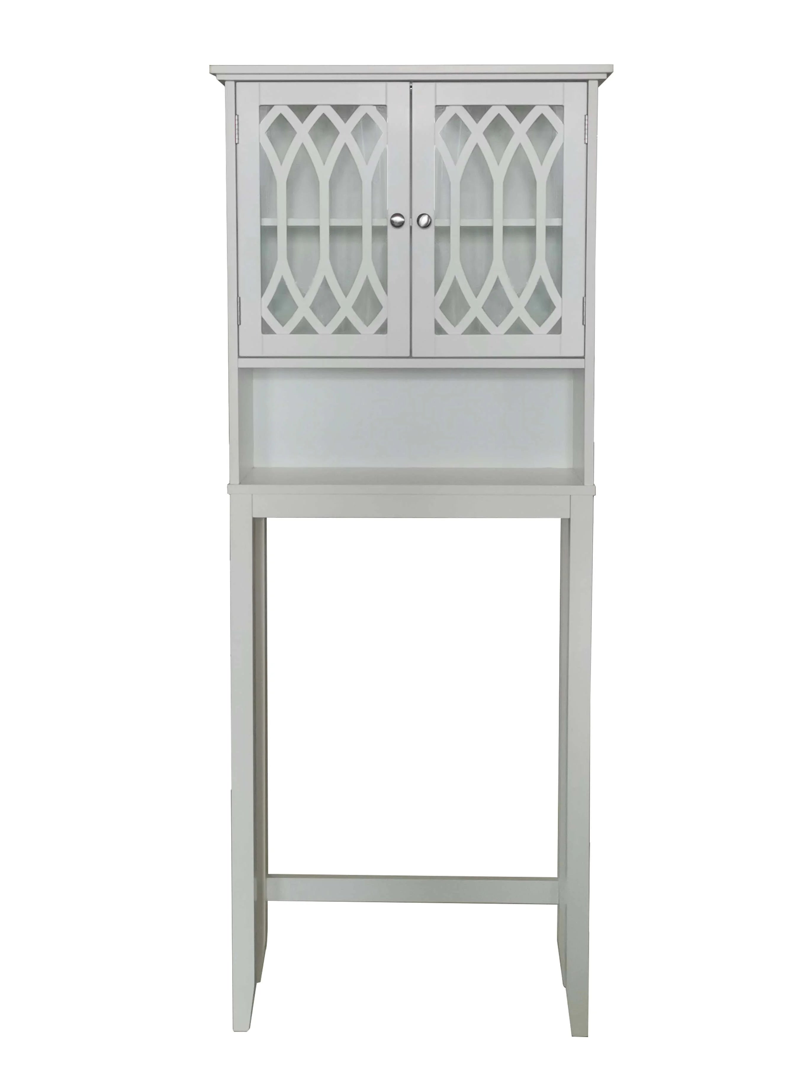 White Over the Toilet Bathroom Storage Cabinet F30291