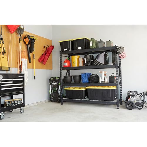 4-Tier Industrial Steel Shelving Unit, 8,000-Pound Load Capacity, 77" W x 24" D x 72" H G34466