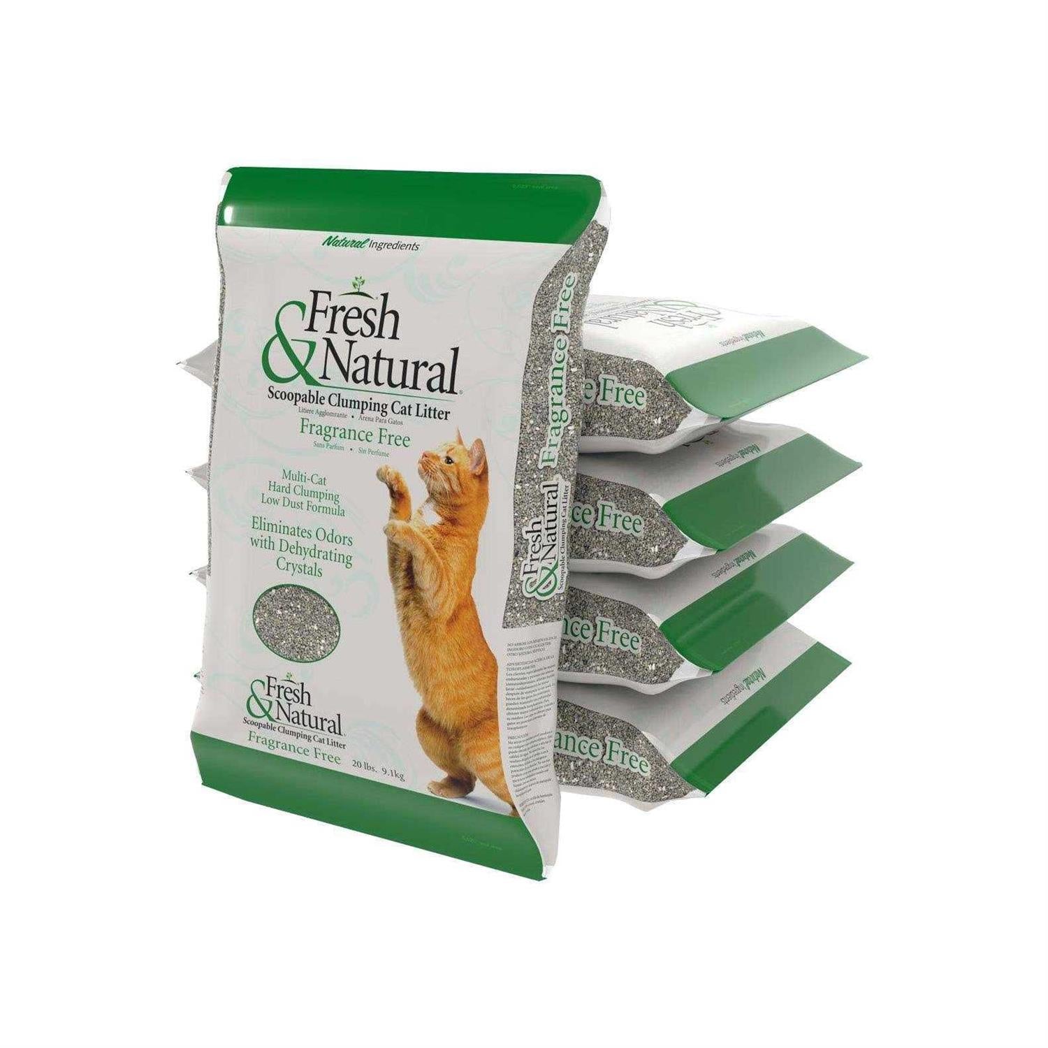 Fresh & Natural Fragrance Scoopable Clay Cat Litter D287693