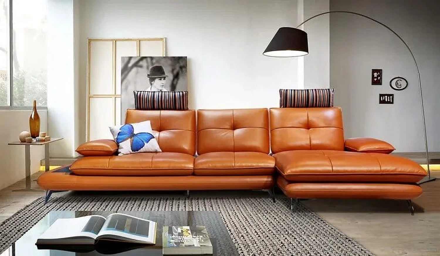 Genuine Leather Sectional Sofa M29938