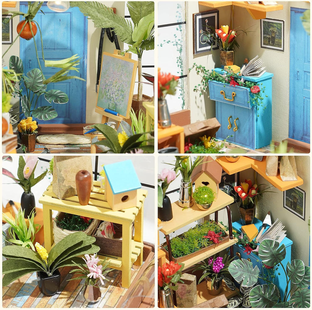 DIY Miniature House Kit with LED Light V173
