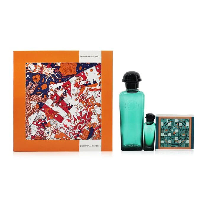 Eau De Cologne Spray + Eau De Cologne 7.5ml/0.25oz + Perfumed Soap 50g/1.7oz 3pcs 100ml/3.3oz V607