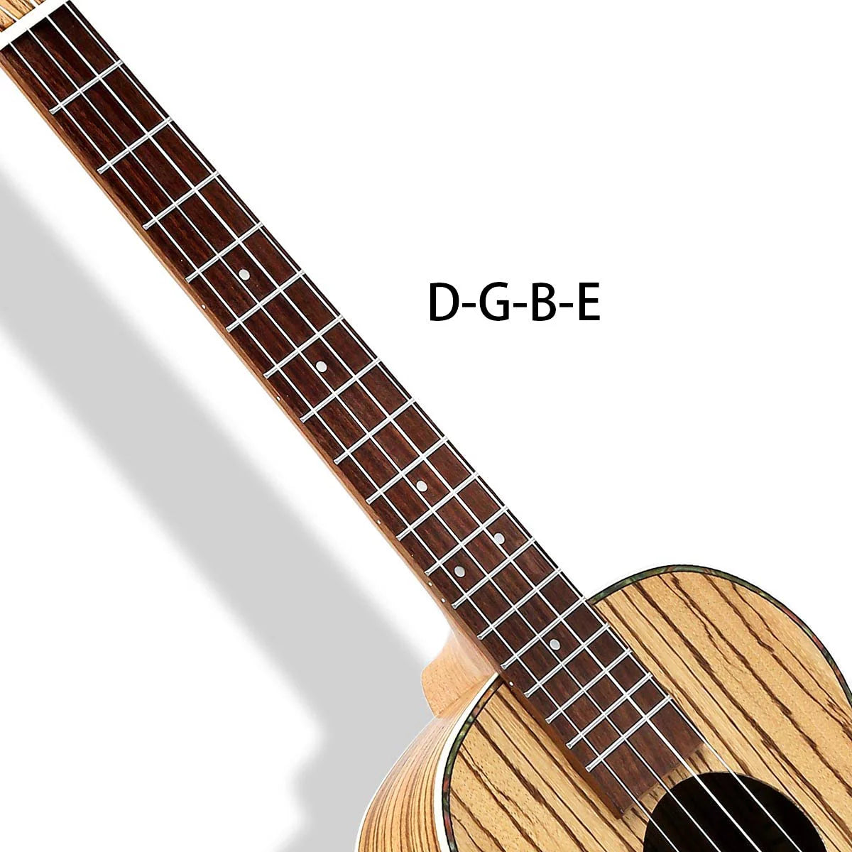 30 inch Zebra Acoustic Electric Baritone Ukulele X4316