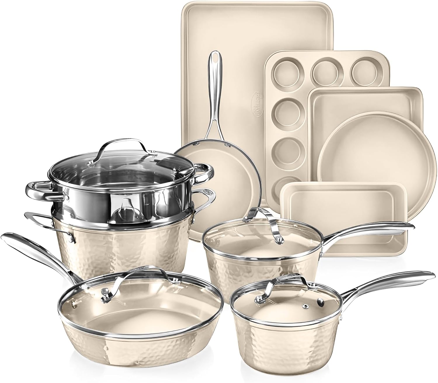 15 Piece Non Stick Ceramic Cookware Set K4434