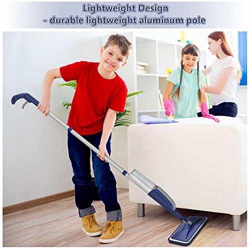 Wet Mops with 5X Washable Pads Spray Mops for Hardwood Floor Cleaning with 2X Bottles R308