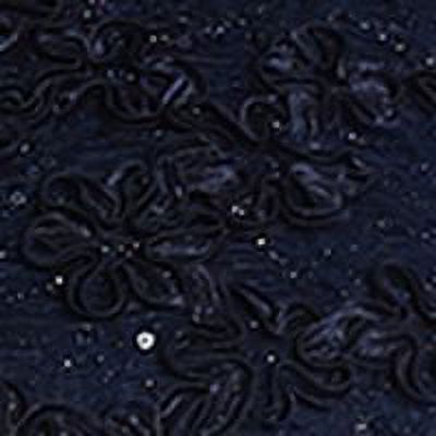 Navy Sequined Lace Short Sleeve Full-Length Evening Layered Dress Plus 20W F5686