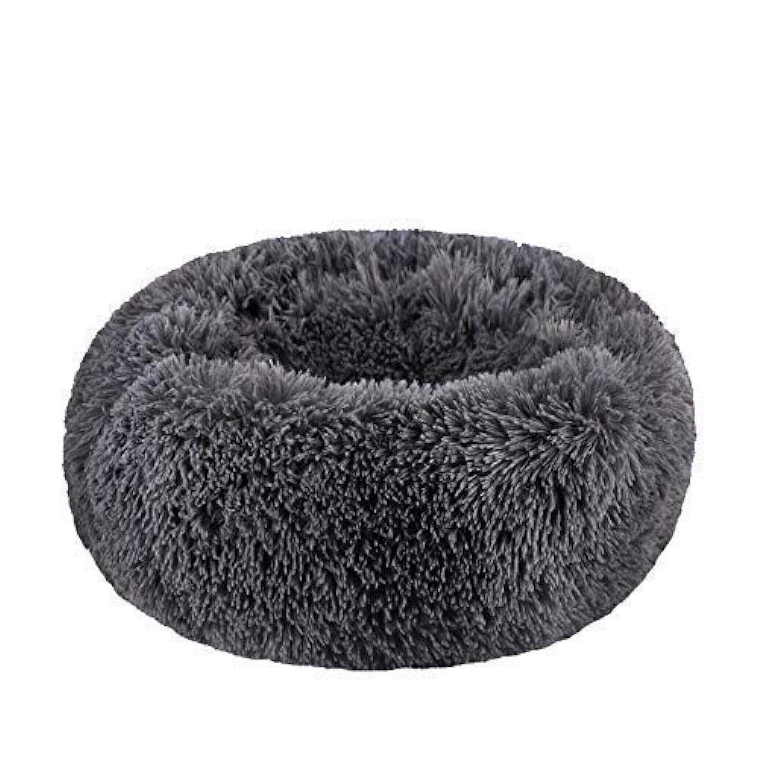 Soft Plush Round Pet Bed for Cats or Small Dogs O296966