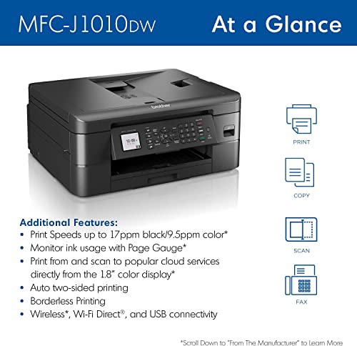 Wireless Color Inkjet All-in-One Printer with Duplex Printing R393