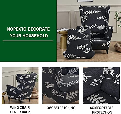 2 Piece Printed Spandex Armchair Slipcovers F3628