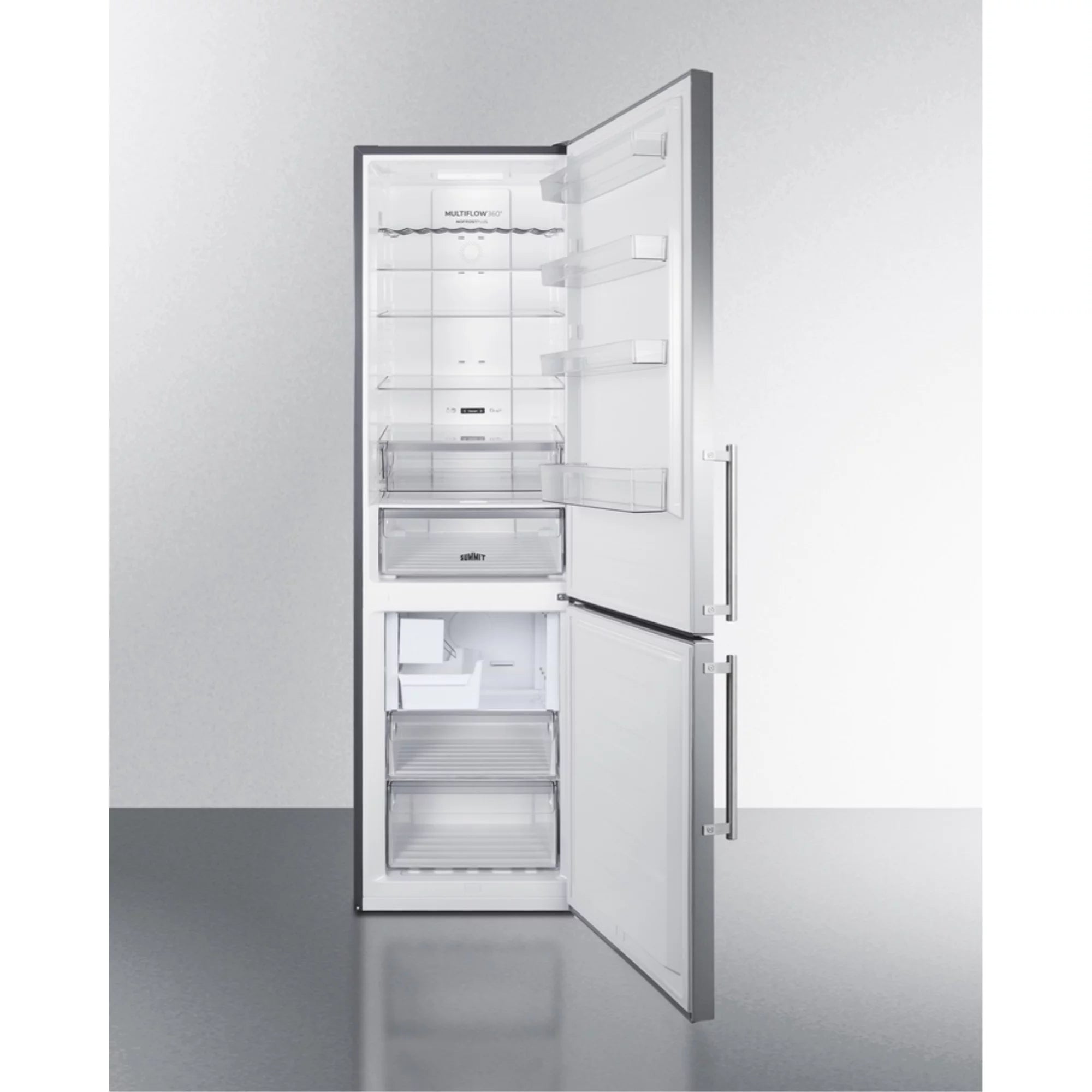 Stainless Steel Counter Depth Bottom Freezer Refrigerator with Icemaker Y9911