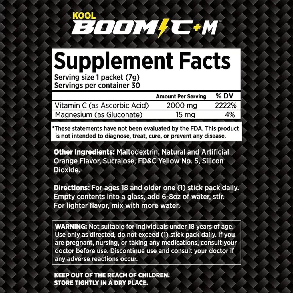 30 Stick Packets Vitamin C 2,000 Mg Magnesium T41626