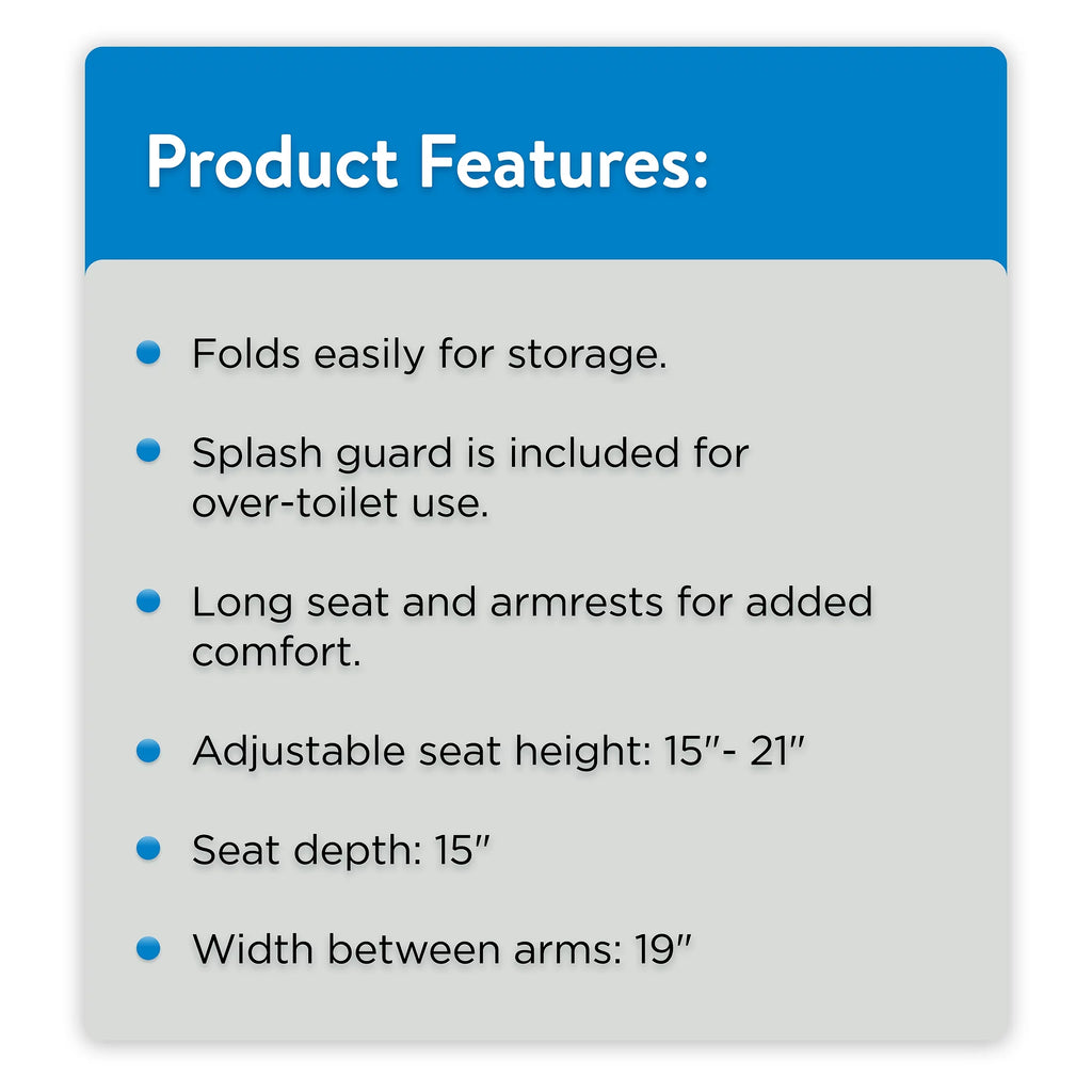 Steel Foldable Bedside Toilet Commode X1079
