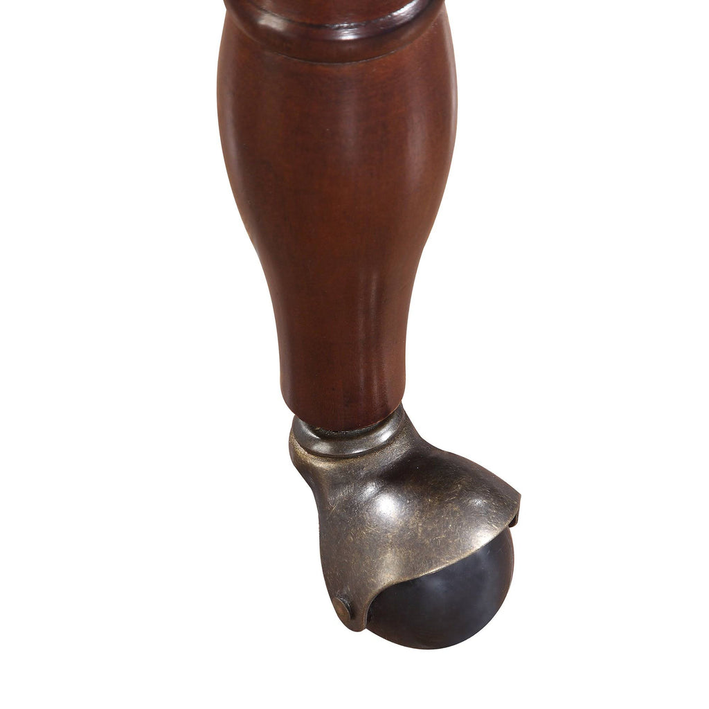 Mahogany Pedestal Game Table and Chairs Set K6079