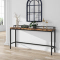 Brown Narrow Console Table X2614