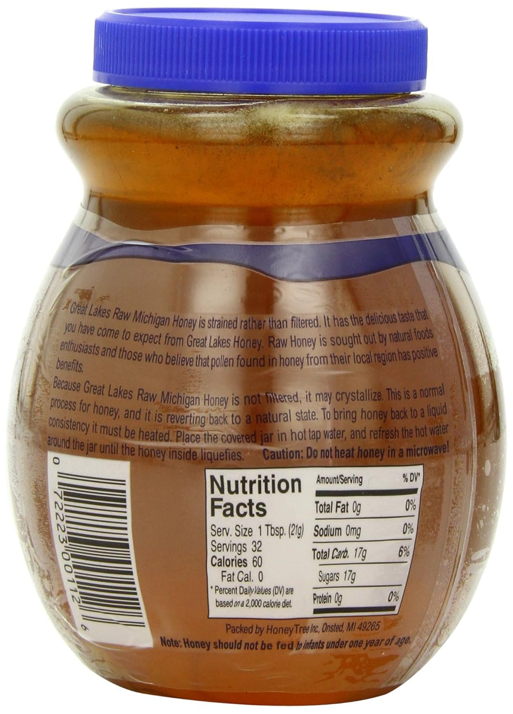 24-Ounce Raw Michigan Honey D95381