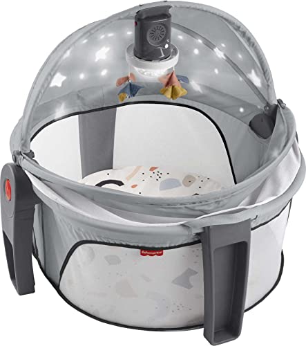 Portable Baby Bassinet with Lights Music & Canopy F279705