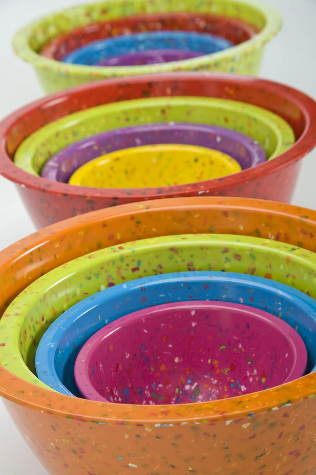 4 Piece Melamine Mixing Bowls in Orange, Kiwi, Turquoise, Magenta R398523