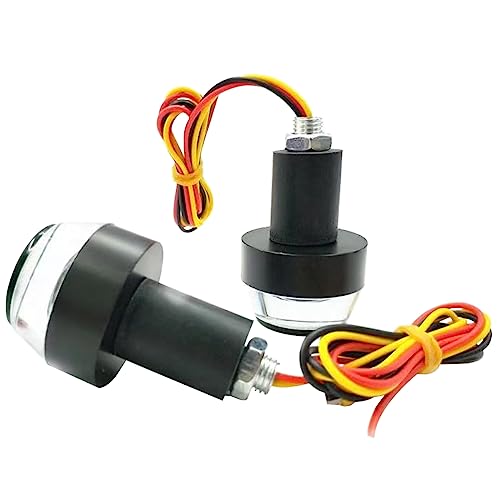 12V LED Handlebar Turn Signal Lights (White/Red) B1993
