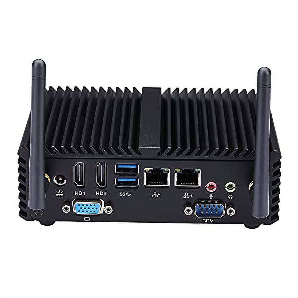 Mini Desktop Computer Fanless Intel Pentium J3710 Quad Core 8GB RAM 128GB SSD P91455