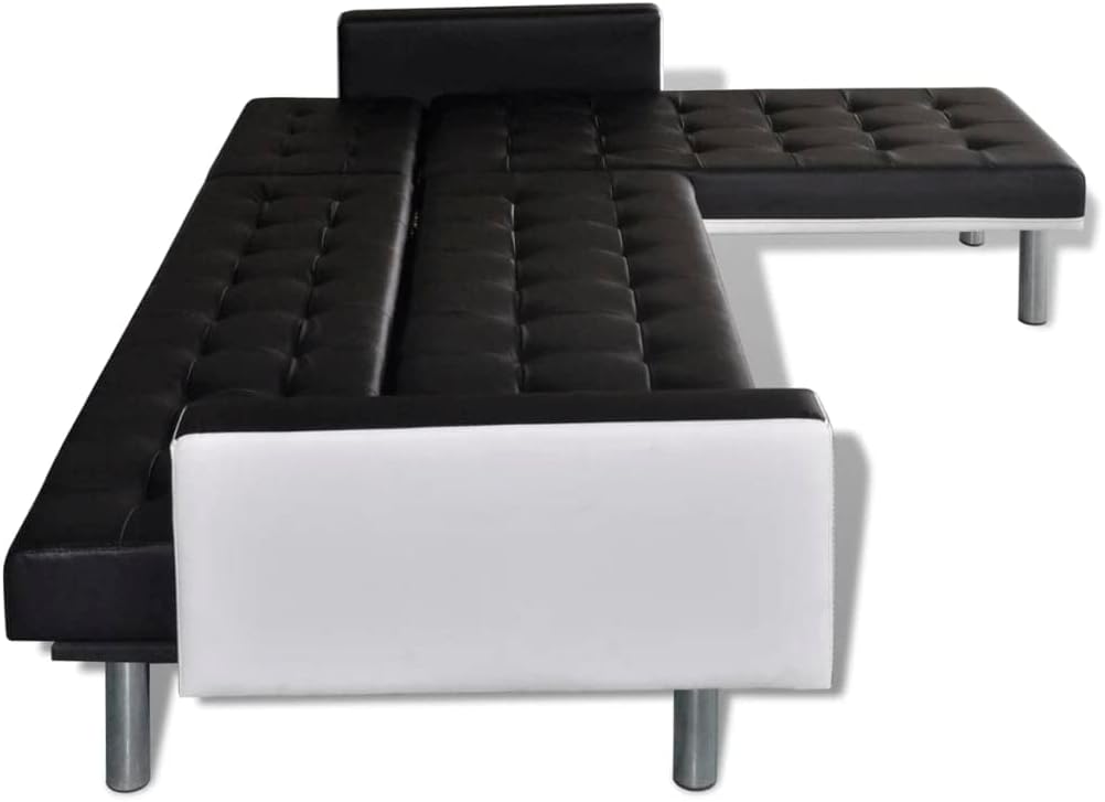 Black L-Shaped Sofa Bed Z4990